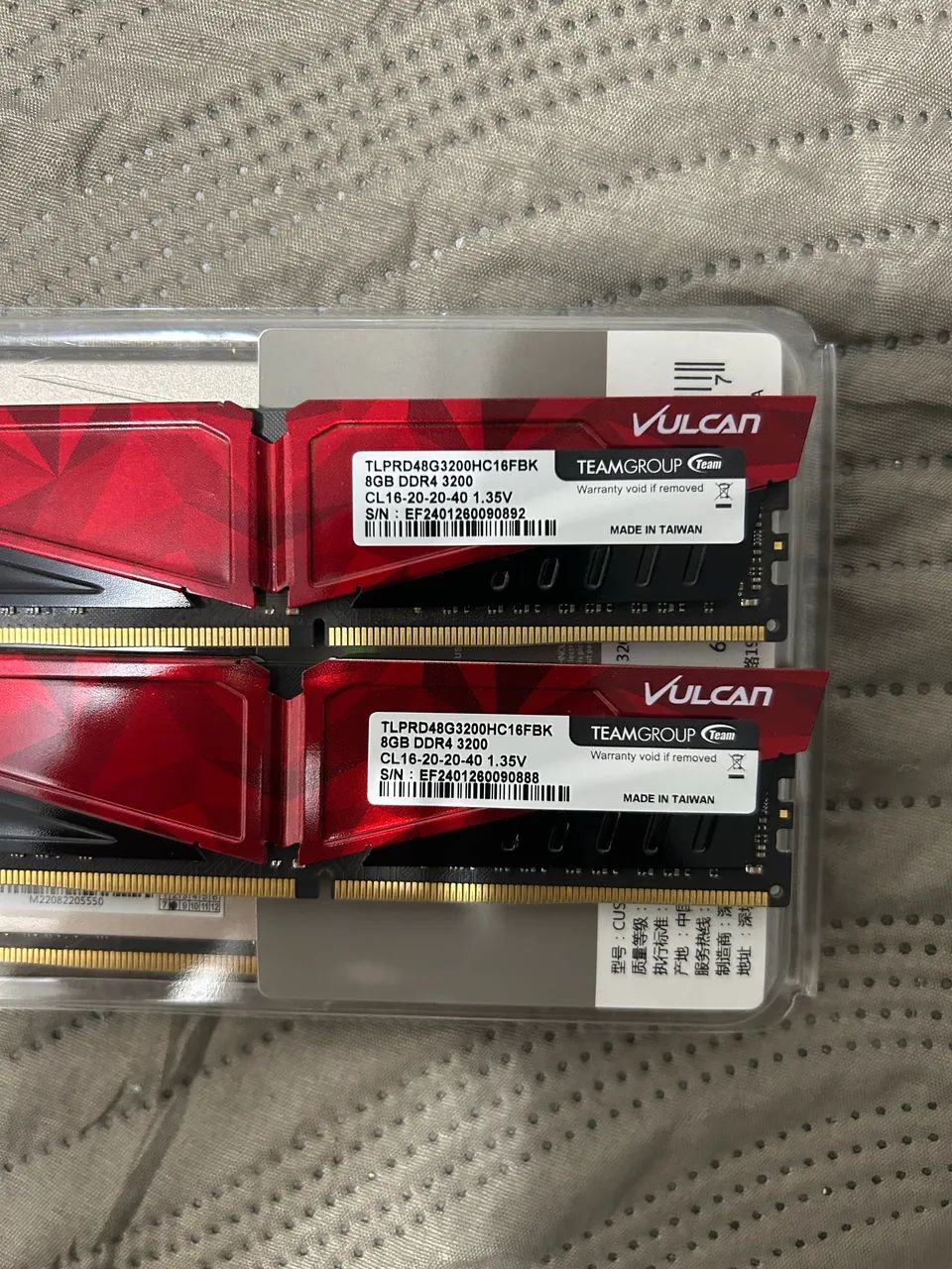 Memória ram ddr4 2x8 3200mhz