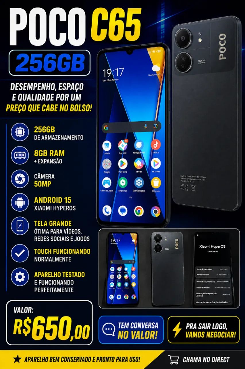 Celular poco c65 5g
