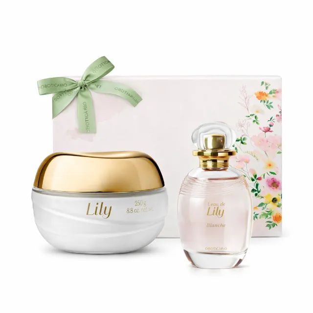 Kit Presente Lily Blanche Perfume 75ml + Hidratante 250gr