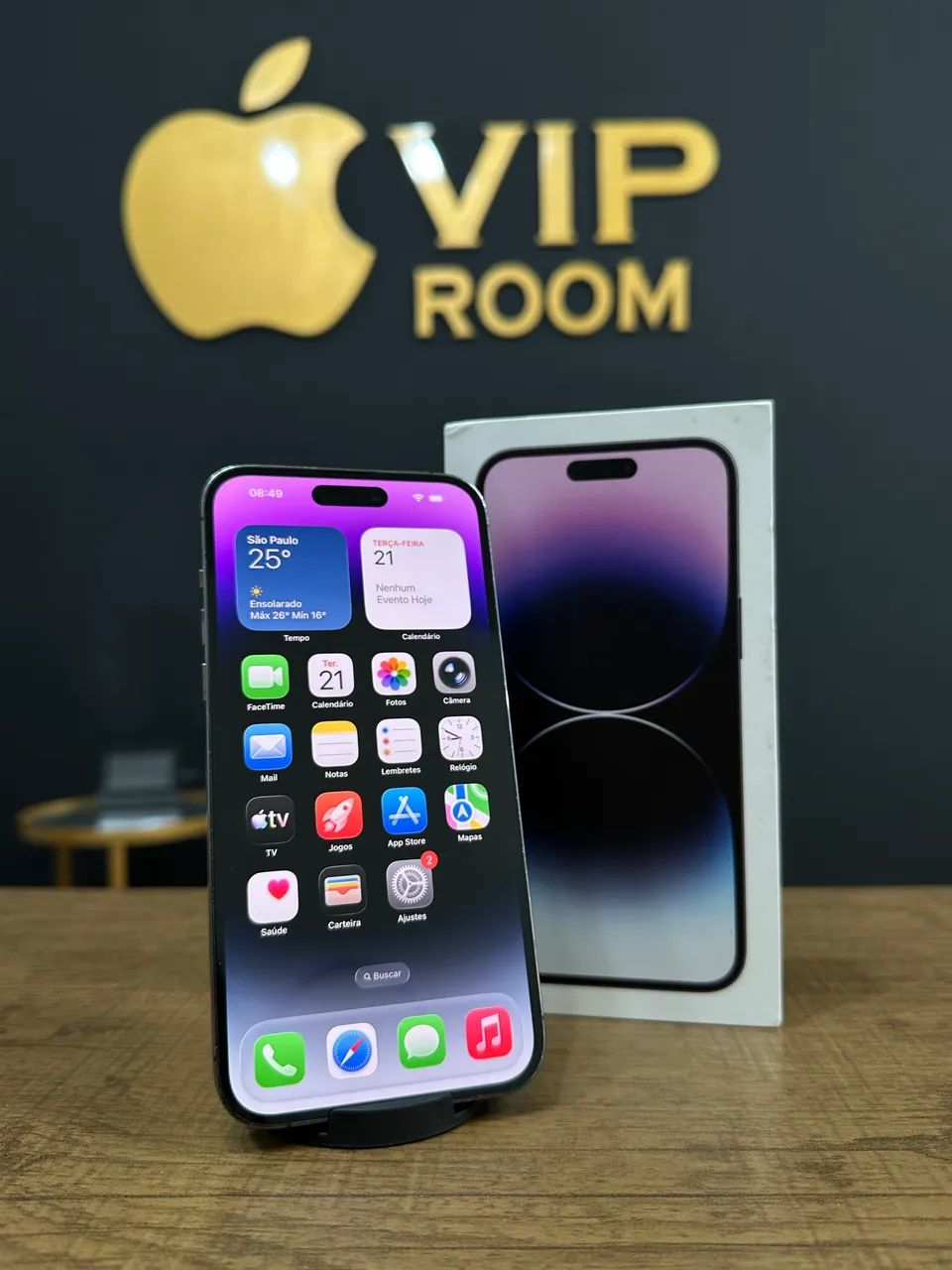 iPhone 14 Pro Max 128gb roxo semi novo!! - Foto 4