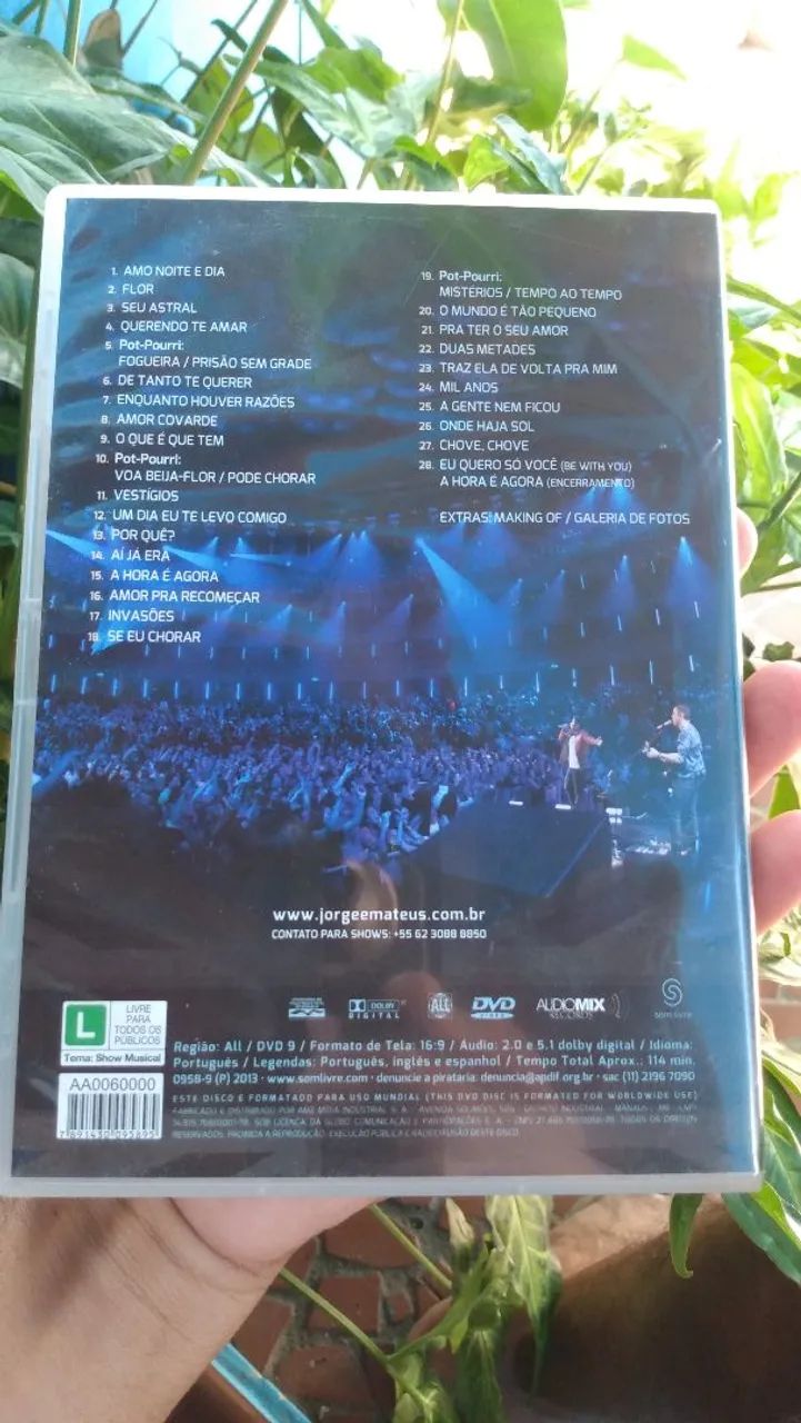 DVD original Jorge e Mateus ao vivo em Londres. - CDs, DVDs etc