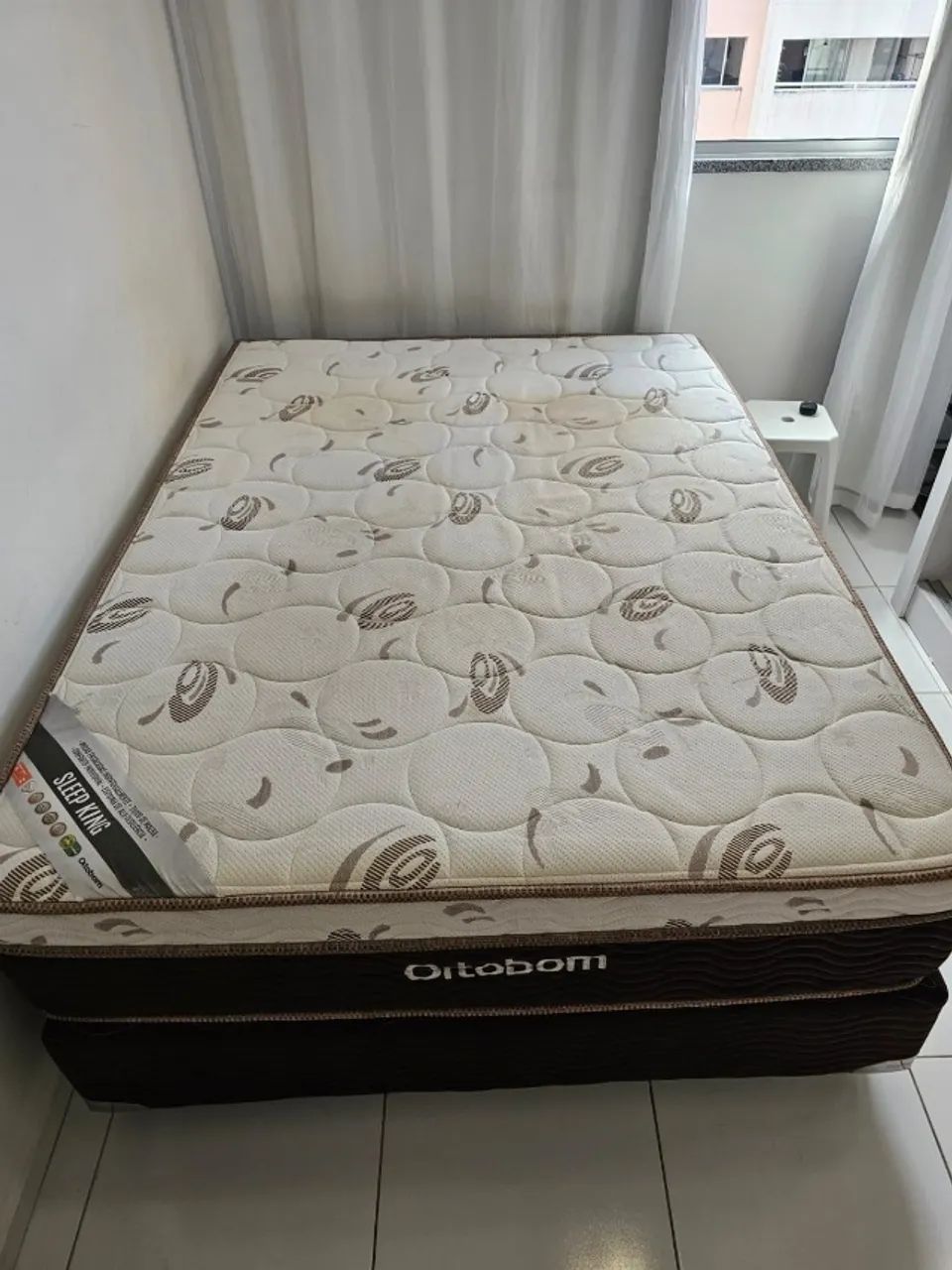 Colchão casal Ortobom + base + capa - Oportunidade por mudança - Foto 2