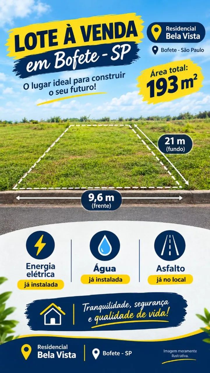 Terreno/Lote a Venda Bofete