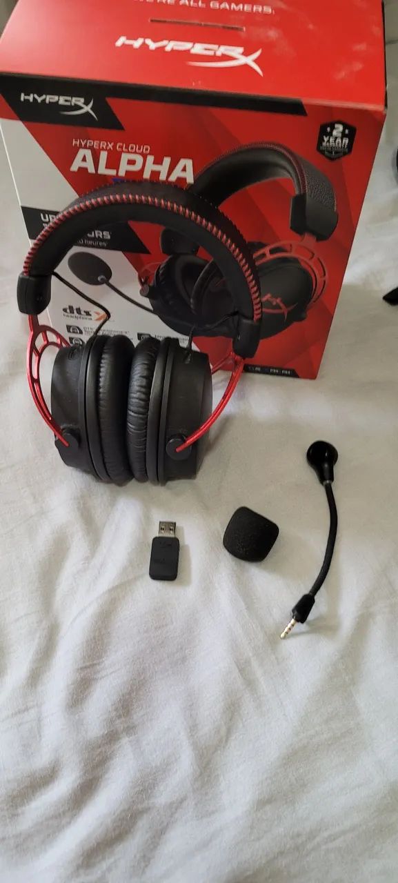 Fone HyperX cloud-300hrs de bateria- wireless - Foto 3