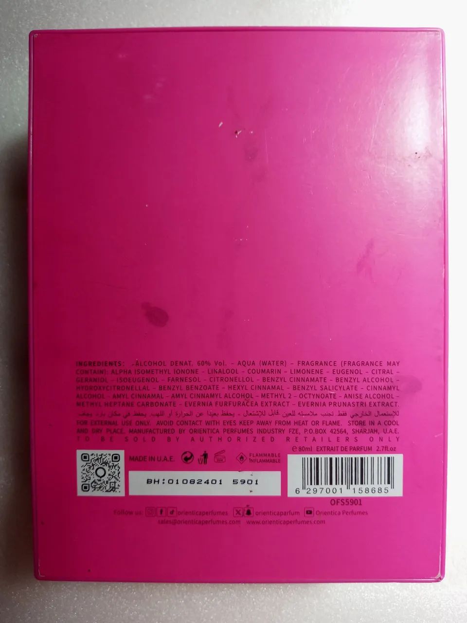 Caixa Original de Perfume ORIENTICA - Vazia  - Foto 3
