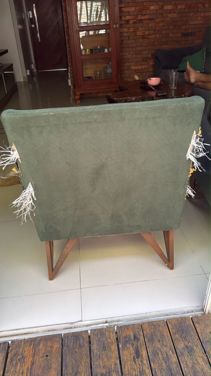2 poltronas na cor verde  - Foto 2