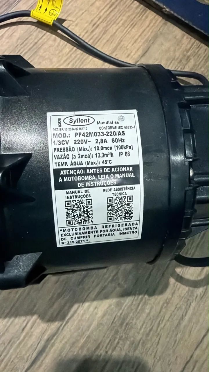 Motobomba para piscina 