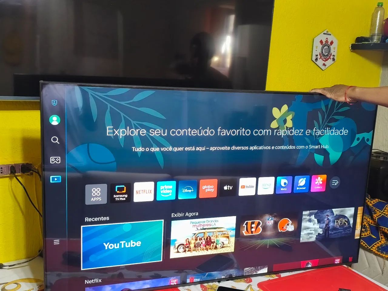 Smart TV Samsung Crystal UHD 4K de 55 polegadas