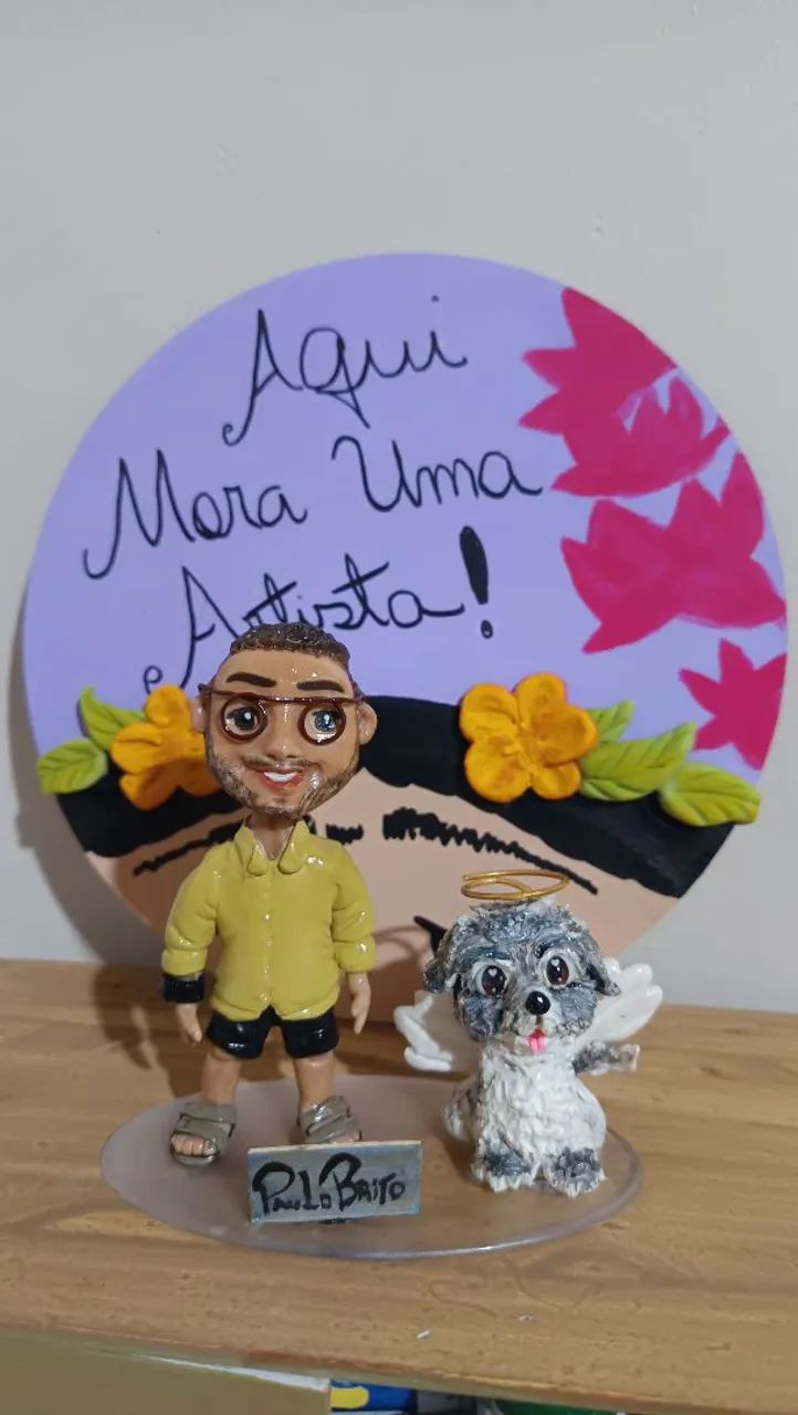 Topo de bolo personalizado em biscuit  - Foto 3