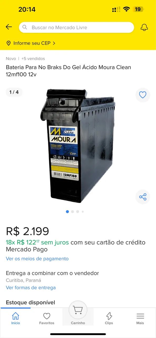 Bateria moura estacionária em gel  - Foto 3