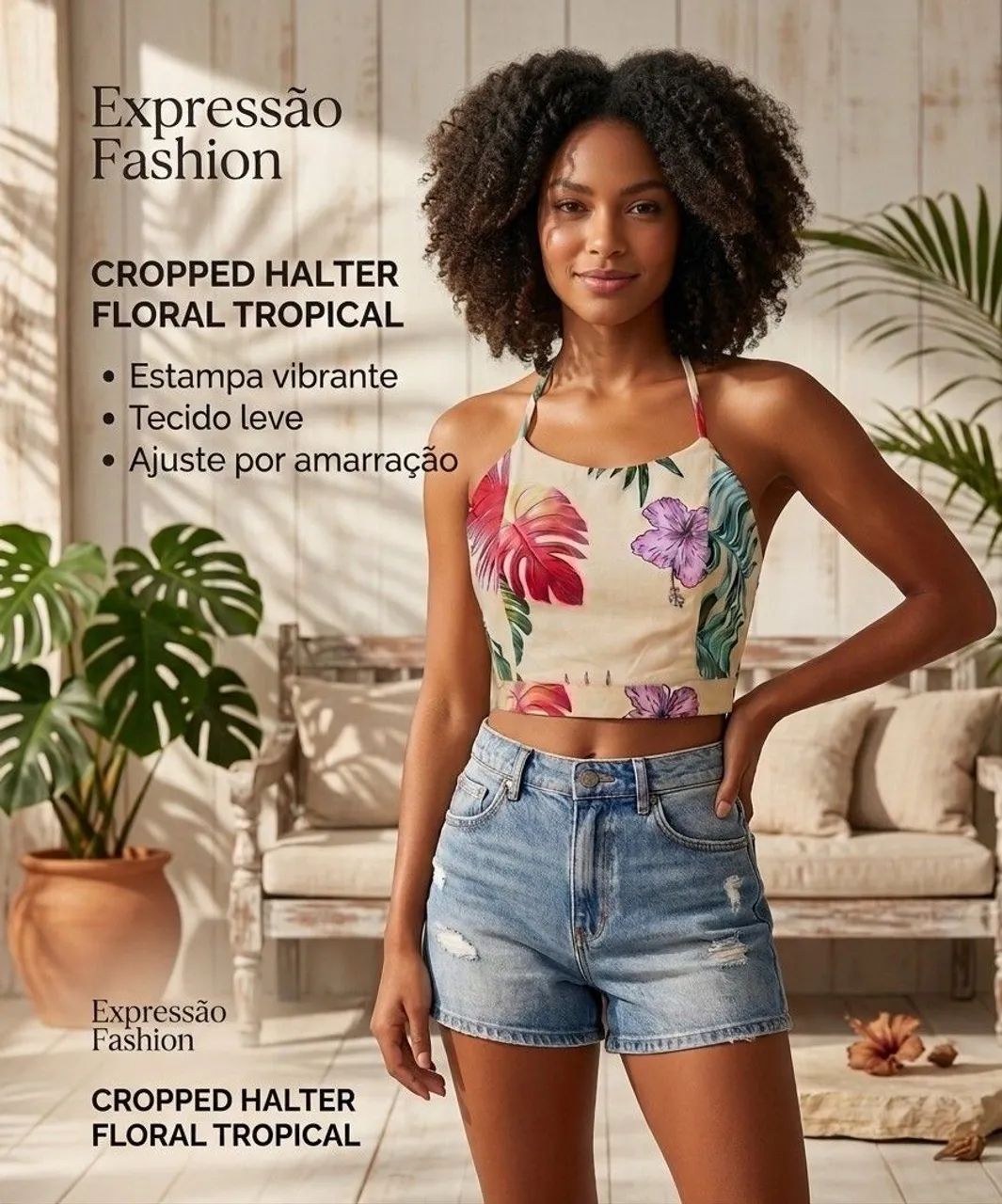 Croped floral - Foto 2