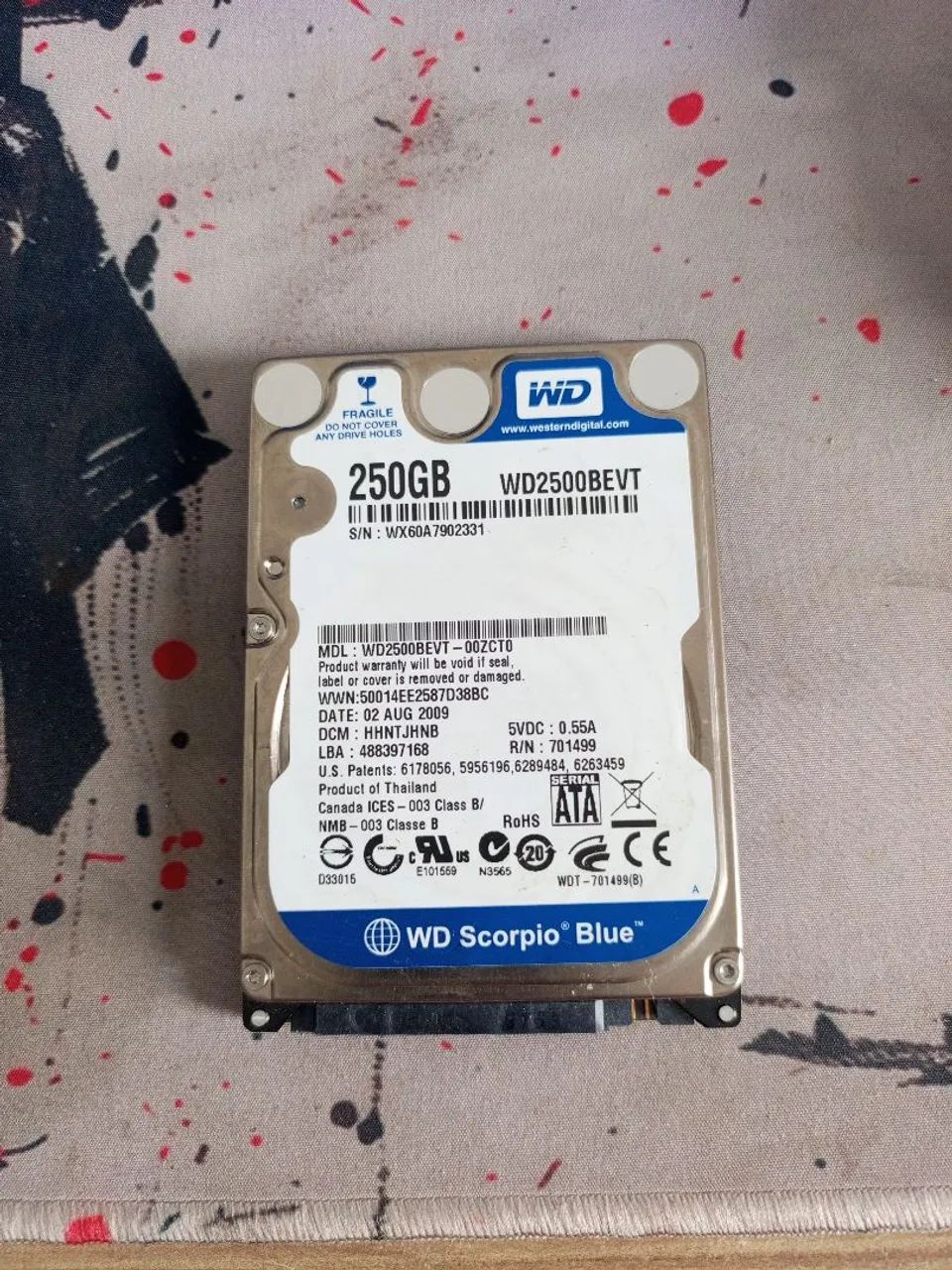 HD notebook 250gb