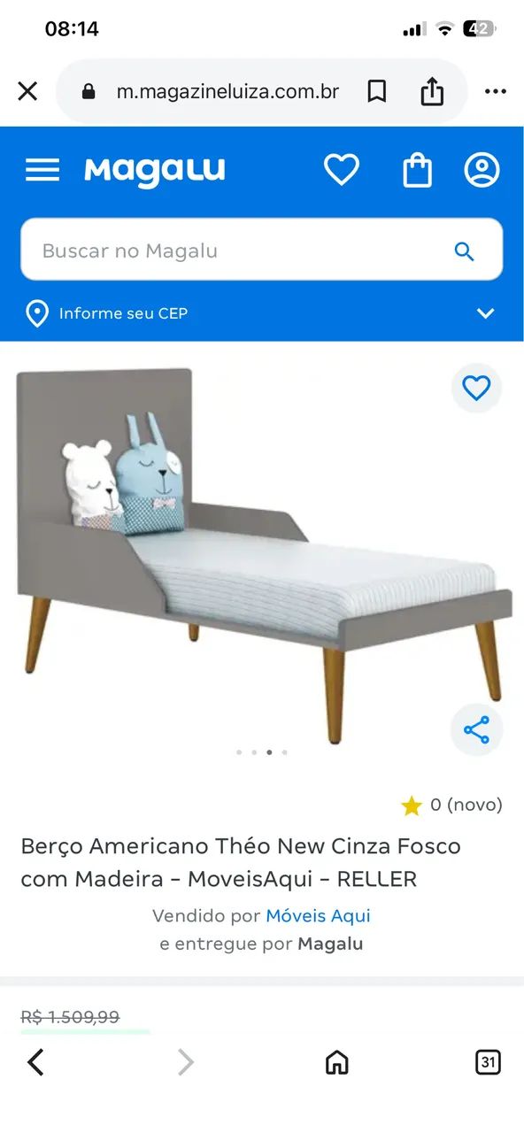 Berço retrô acompanha colchão  - Foto 5