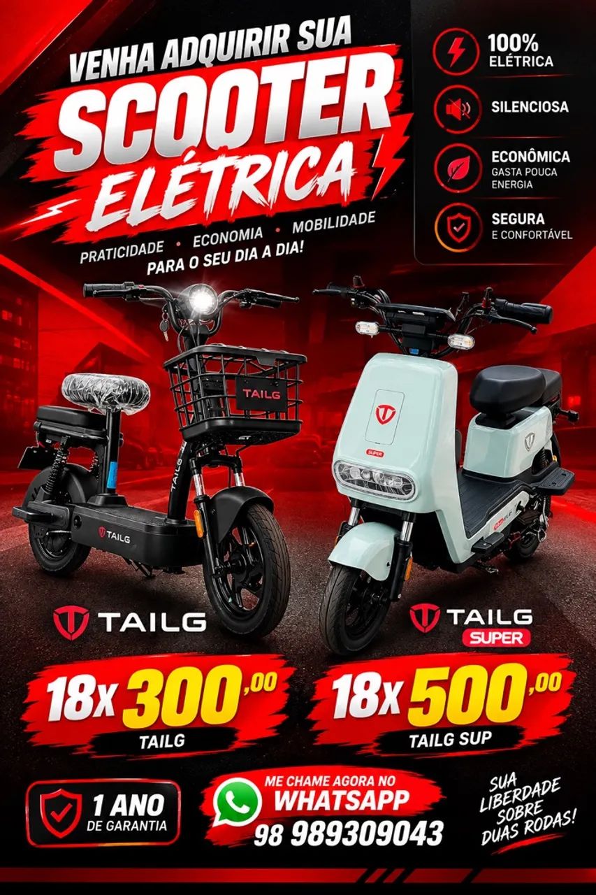Scooter elétrica Tailg