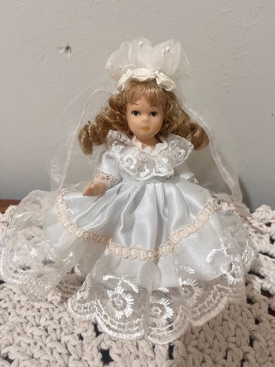 Boneca de porcelana antiga - Foto 5