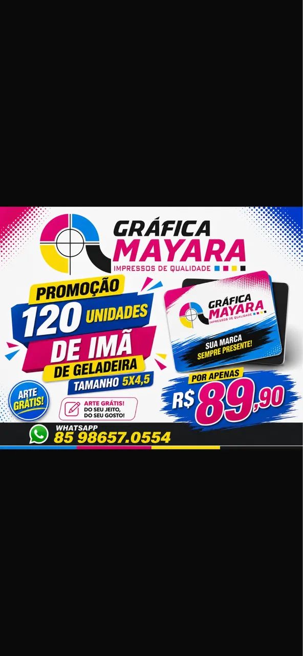 120 unidades de imã de geladeira valor 89,90
