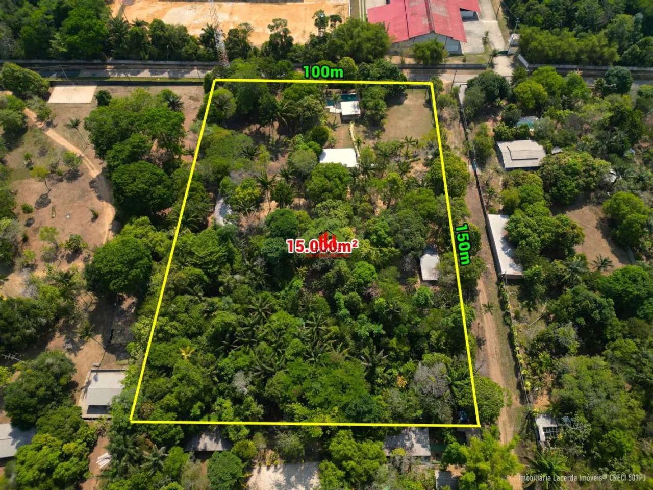 Chácara com 15.000m² de esquina, 100% murado, Documentado