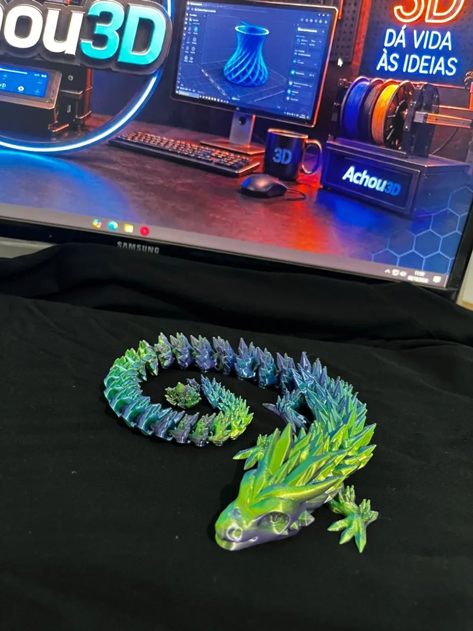 dragão e camaleão 3d - Foto 2