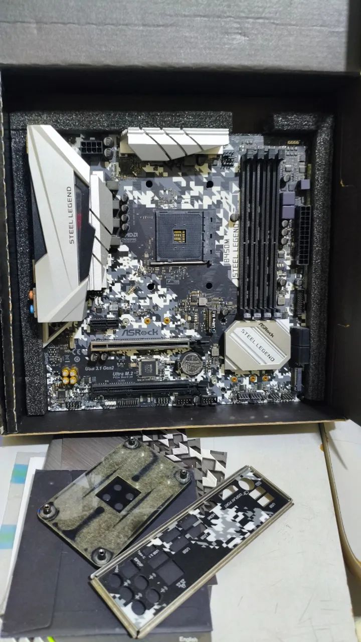 Placa Mãe ASRock B450M Steel Legend - Foto 4