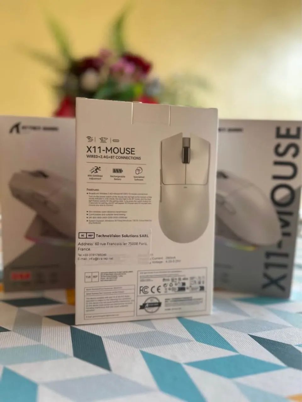 Mouse X11 Attack Shark Sem fio - Foto 2