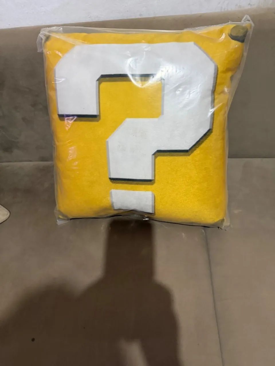 almofada mario, ponto de interrogação ?
