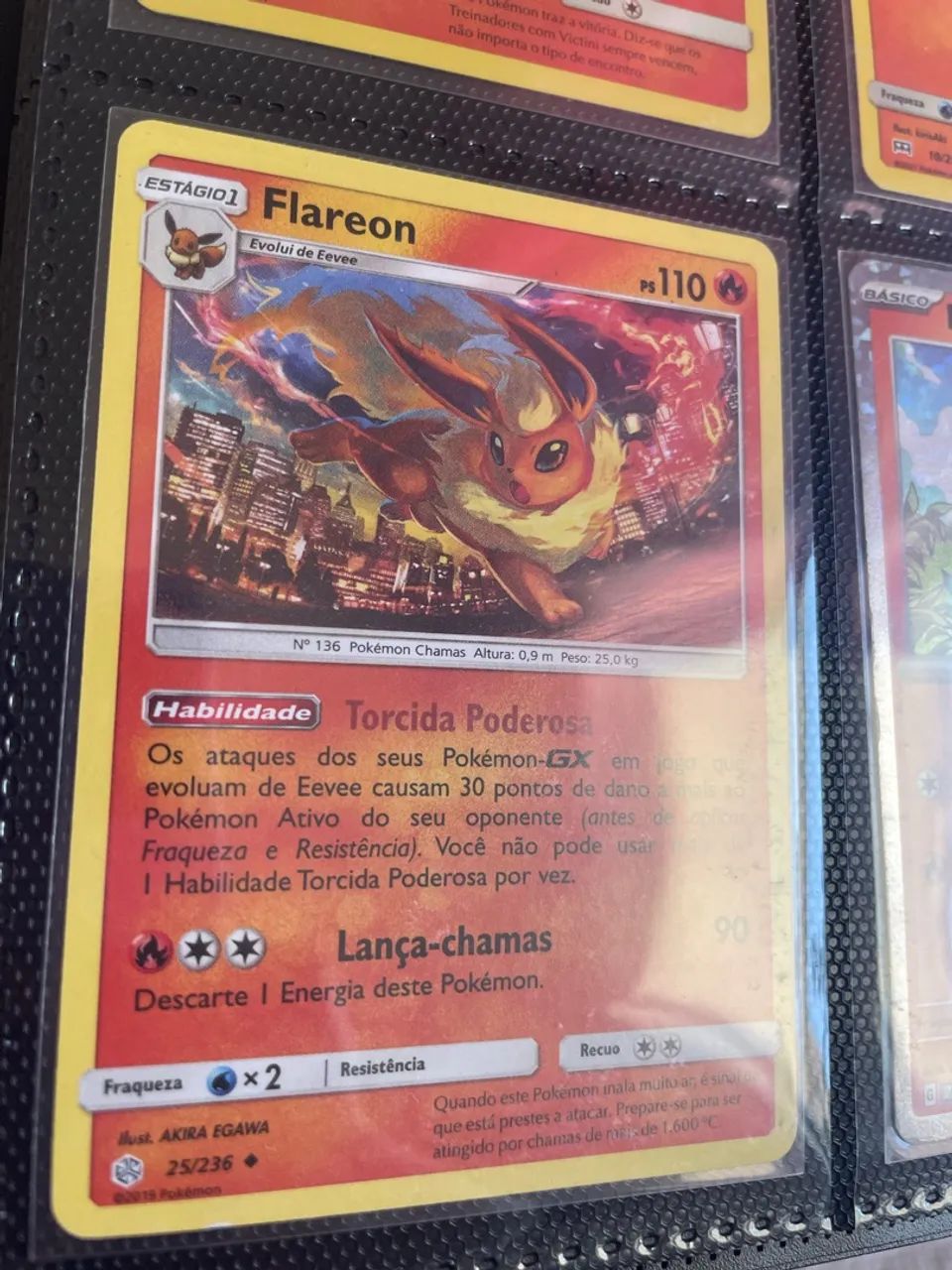 Carta Pokémon flareon 2019 - Foto 2
