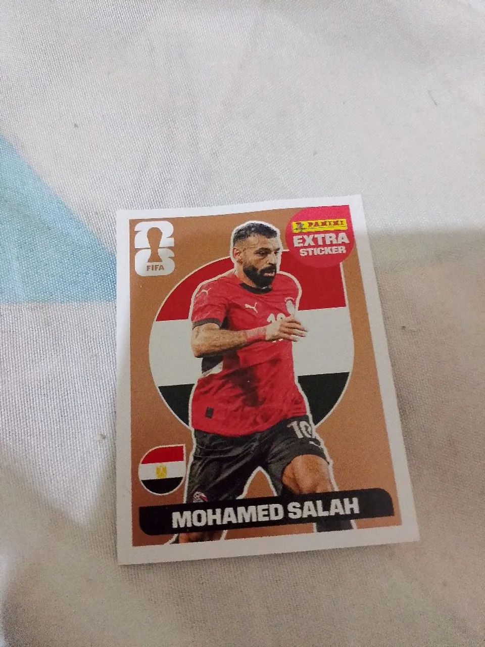 Figurinha extra sticker Legend Mohamed Salah bronze copa do mundo 2026
