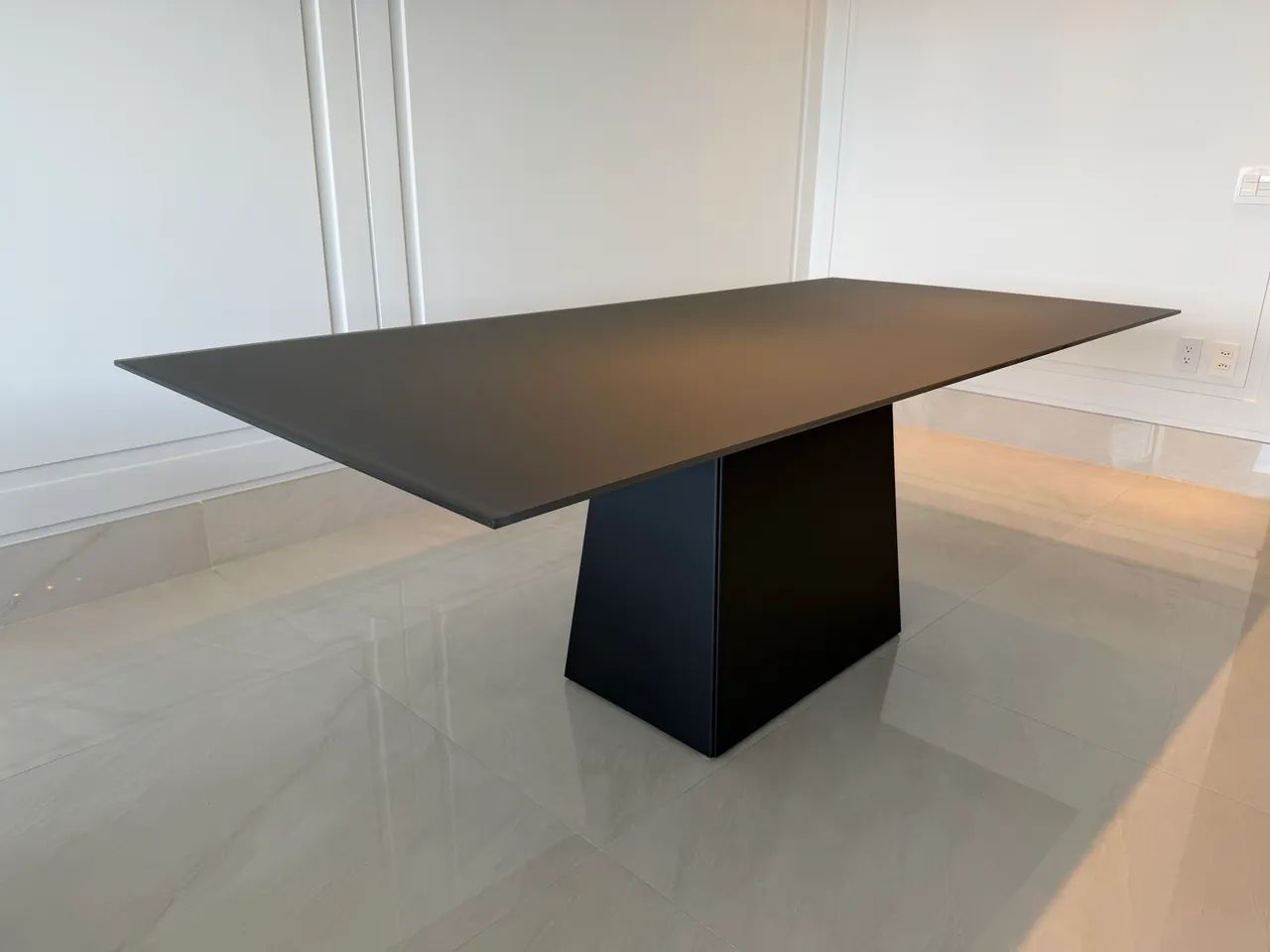 Mesa de jantar 8 lugares de vidro