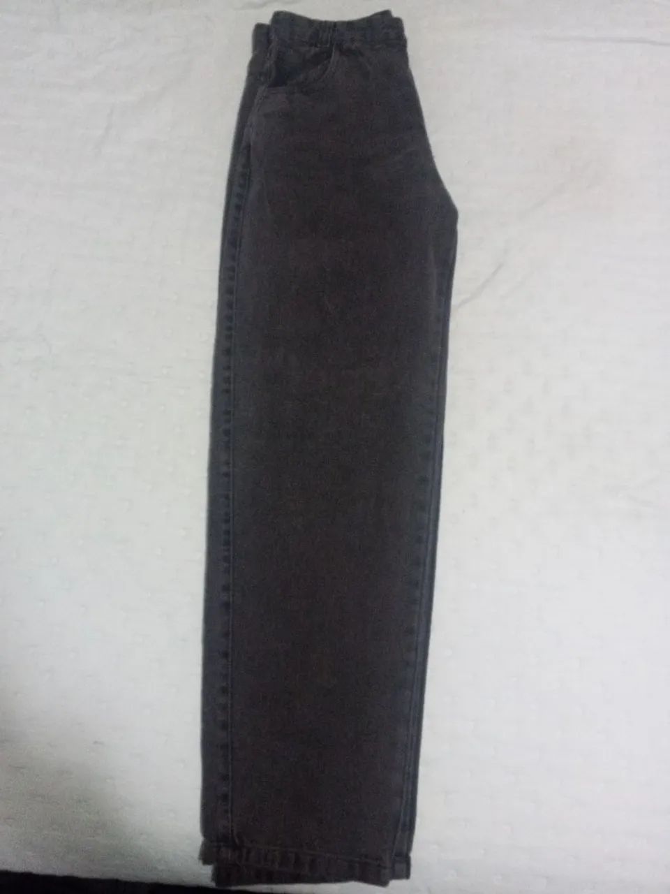 Calça baggy jeans cinza - Foto 4