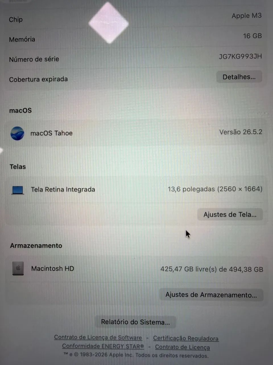 MacBook Air M3 16/500GB - Foto 4