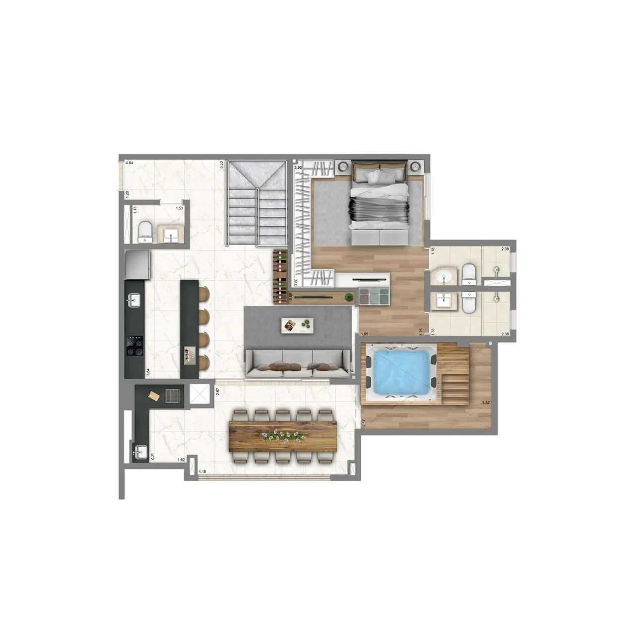 HELBOR PATTEO SAO PAULO- FASE1- TORRE2 - Foto 12