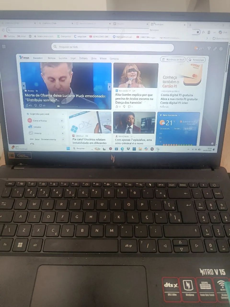 NOTEBOOK ACER + TELEVISÃO LG