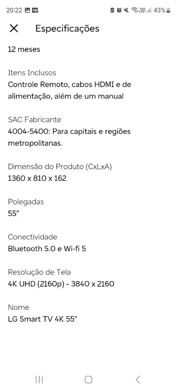 Smart tv LG 55 nova - Foto 5