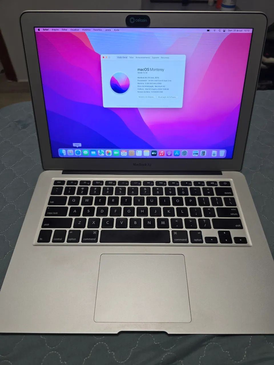 Macbook air 2017 - 8gb de ram