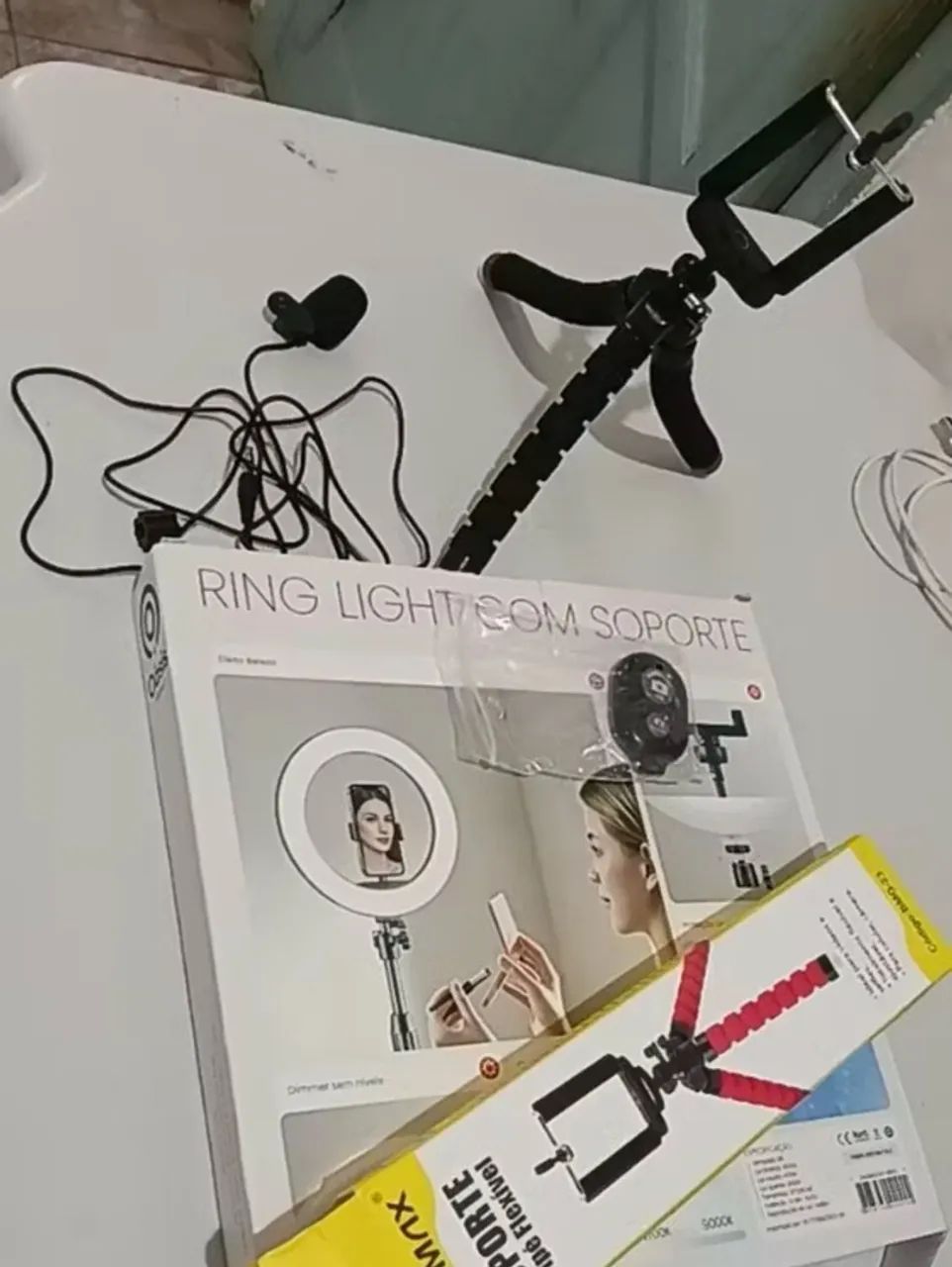 Kit Youtuber Ring Light 10 Polegadas Completo Iluminação Profissional Blogueiro - Foto 2