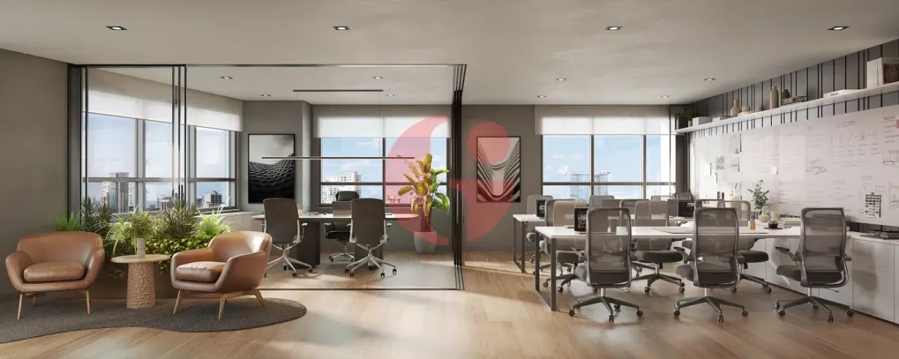 Sala comercial à venda no edifício MARTIM - PARQUE UNA com 77,68m² - Foto 2