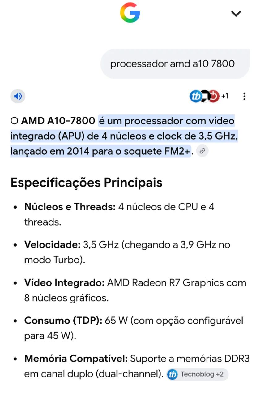 Processador AMD A10 7800 'video radeon 7 - Foto 2