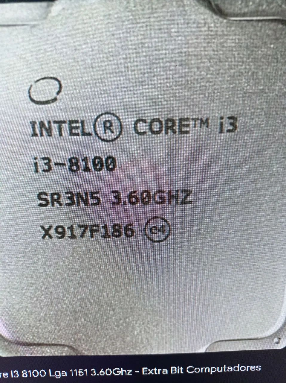 Processador i3 8100