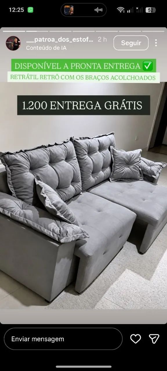 Sofá retrátil 830 ,Sofá de canto 830, conjunto de sofá 730  - Foto 4