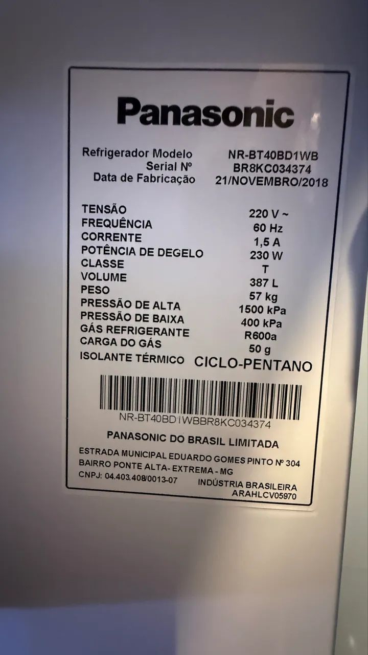 Geladeira 387l PANASONIC  - Foto 2