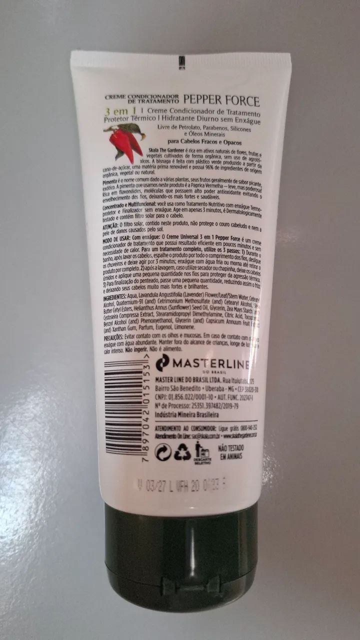 Creme Condicionador SKALA The Gardener Pepper Force 200ml - Foto 2