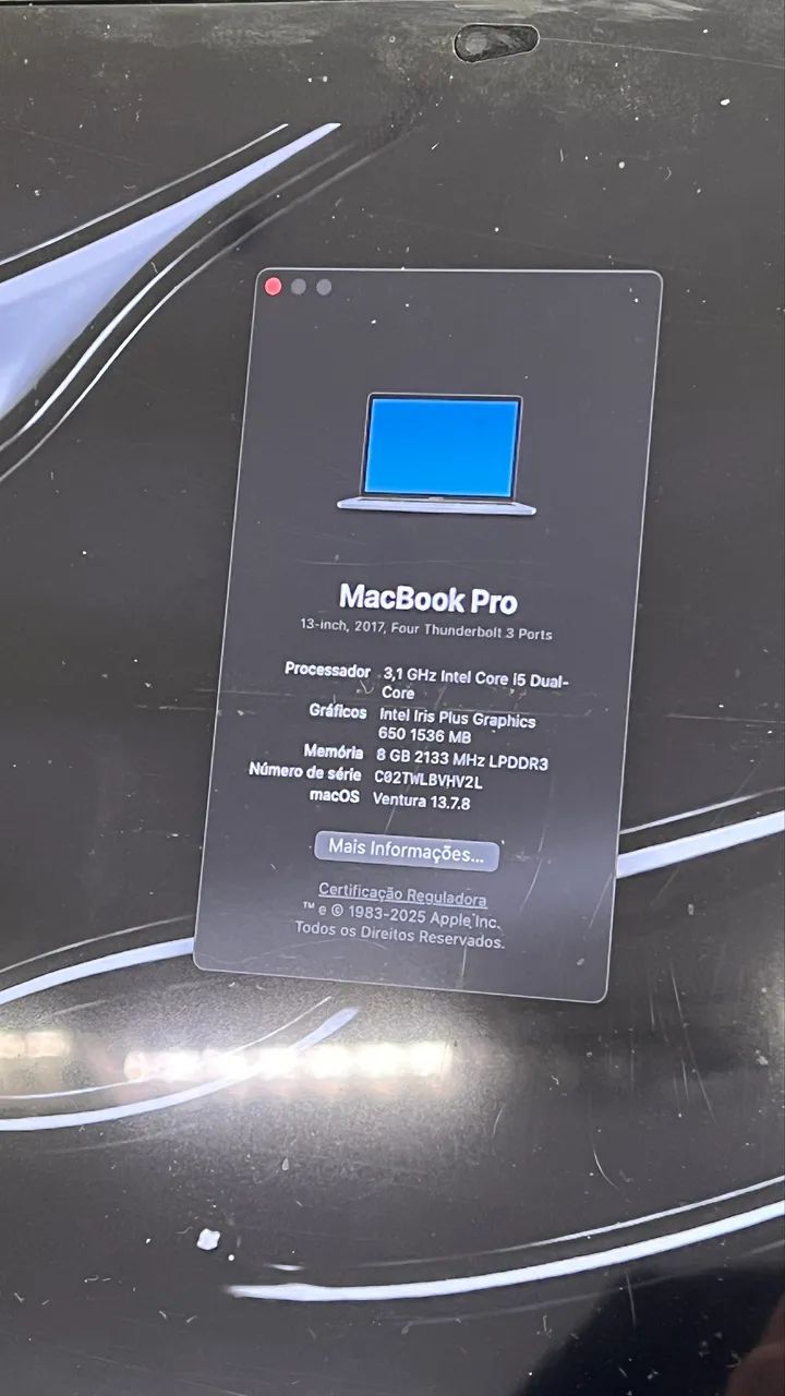 MacBook Pro 13" (2017) - i5 3.1 GHz / 8GB / Touch Bar e Touch ID - Foto 4