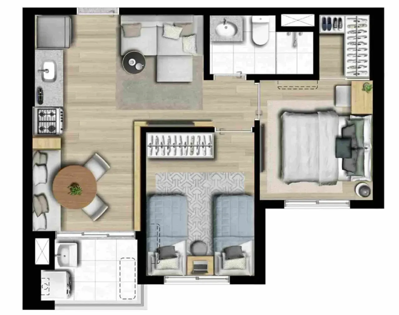 PLANTA 41m²
