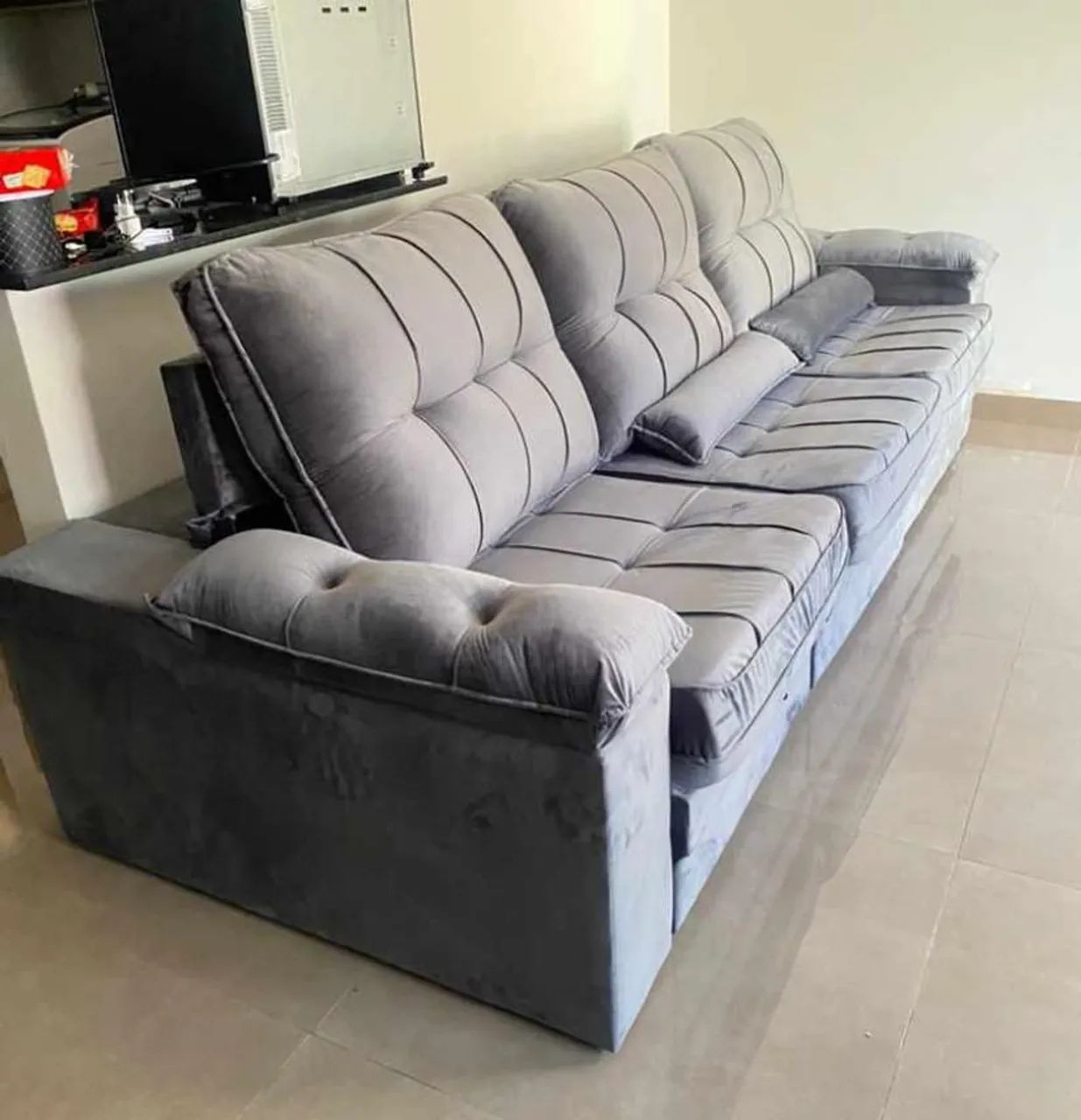 Sofá retrátil reclinável 2.90 na promoção 