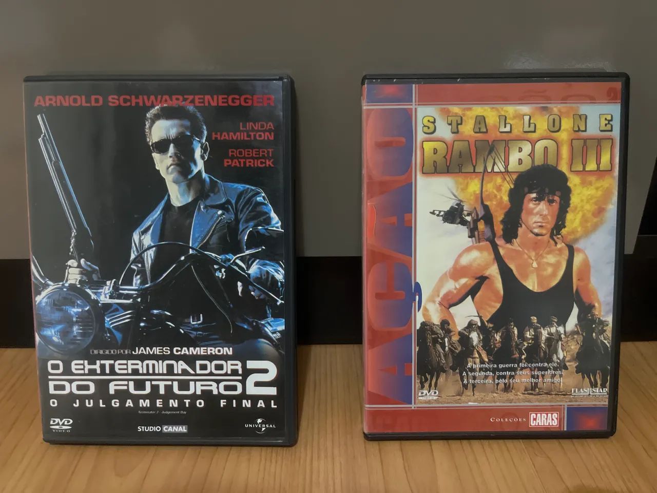 DVD rambo 3 e exterminador 2