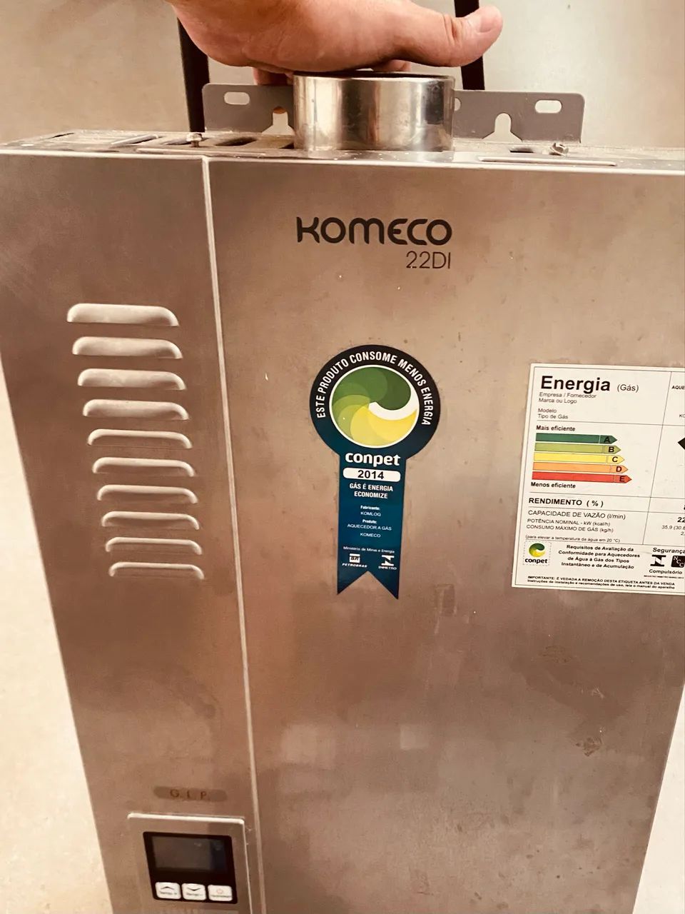 Aquecedor de Passagem Komeco GLP - Foto 4