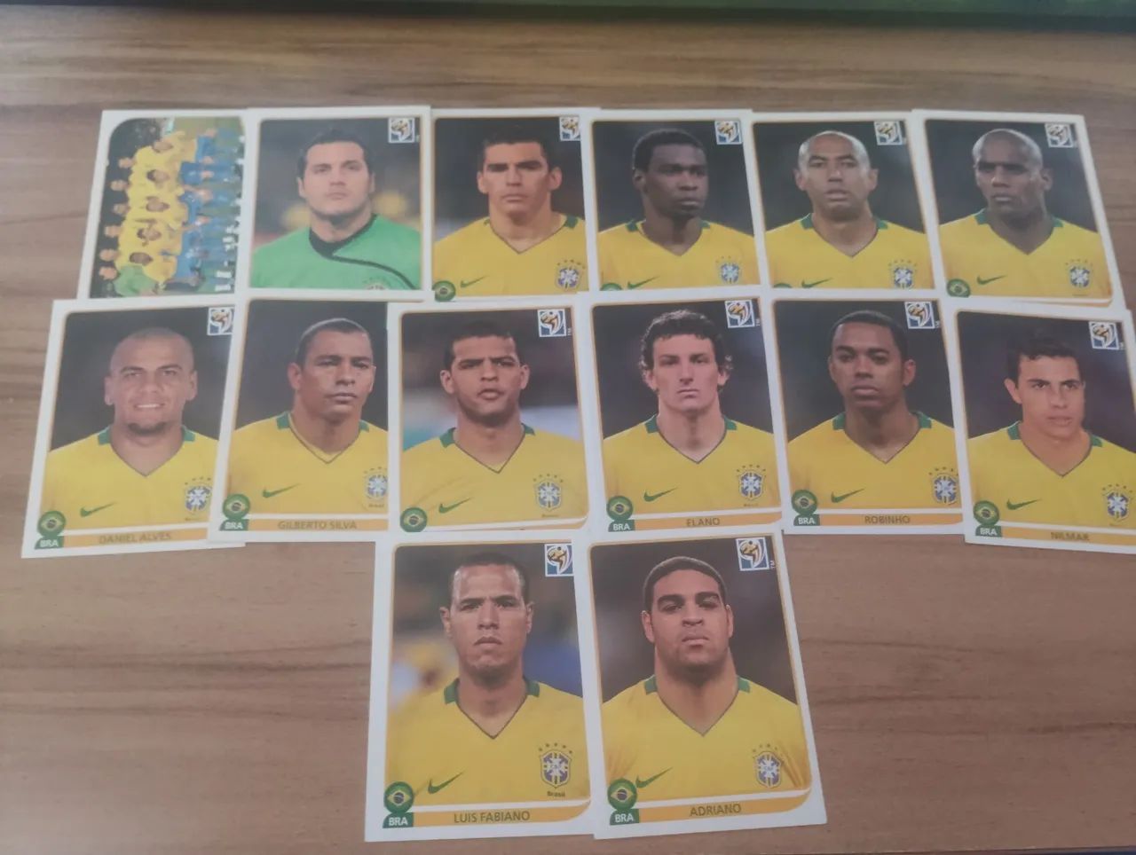 Figurinhas do Brasil na Copa do mundo 2010