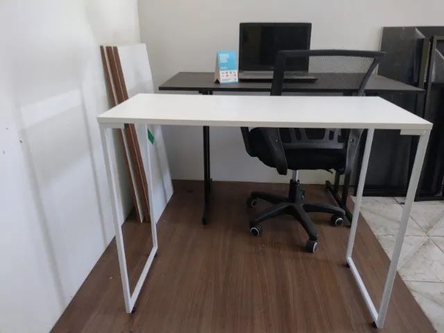Escrivaninha Industrial NOVA Mesa Multiuso para Notebook Computador Estudo Birô Escritório - Foto 4