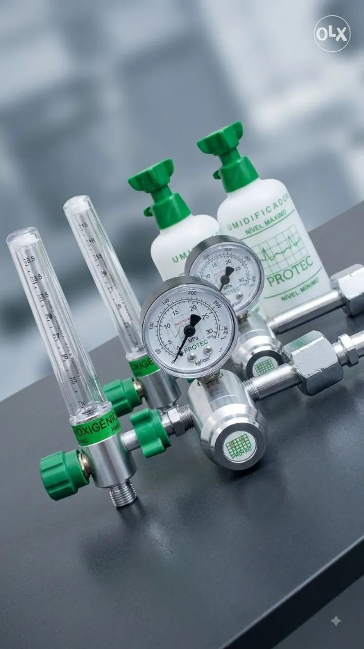 Kit para oxigenioterapia medicinal completos e em ótimo estado 