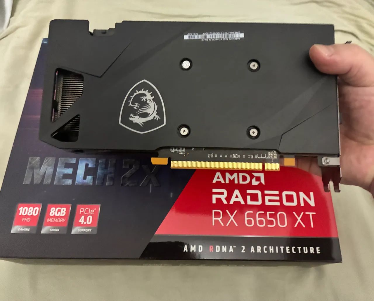 Placa de vídeo GPU Rx 6650 XT MSi OC Edition bem nova  - Foto 2